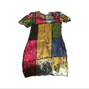 Multicolored sequin dress or top